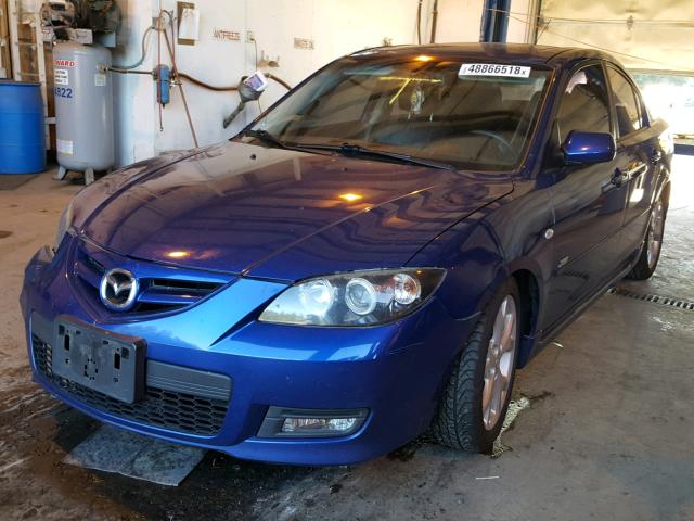 JM1BK323281876022 - 2008 MAZDA 3 S BLUE photo 2