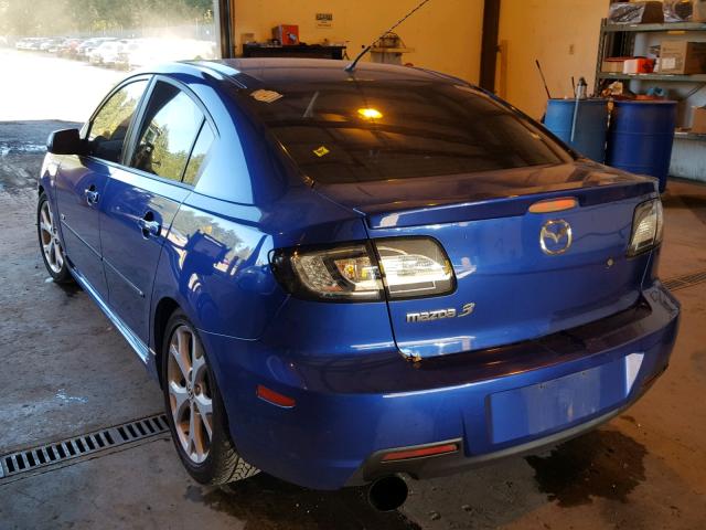 JM1BK323281876022 - 2008 MAZDA 3 S BLUE photo 3