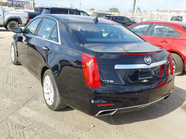 1G6AR5S30E0128683 - 2014 CADILLAC CTS LUXURY BLACK photo 3