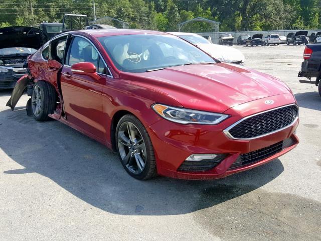 3FA6P0VPXHR189754 - 2017 FORD FUSION SPO MAROON photo 1