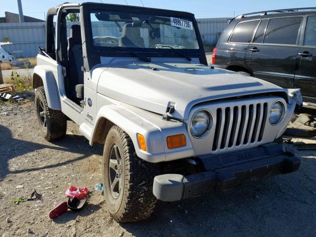 1J4FA39S35P363883 - 2005 JEEP WRANGLER X SILVER photo 1