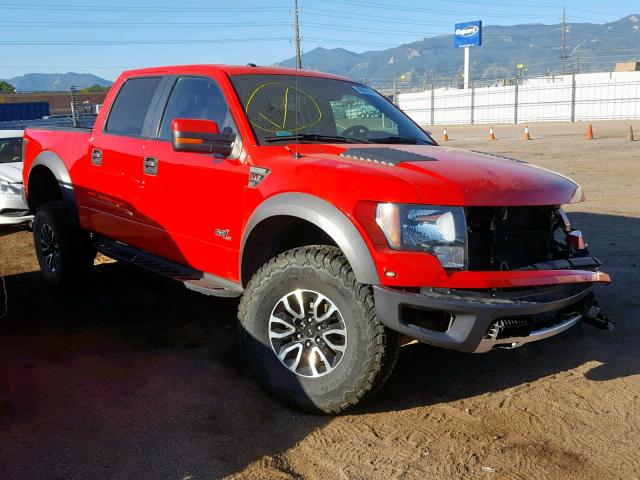 1FTFW1R63CFA74830 - 2012 FORD F150 SVT R RED photo 1