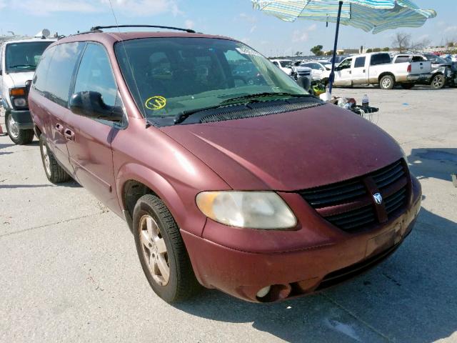 2D4GP44LX7R143076 - 2007 DODGE GRAND CARA BURGUNDY photo 1