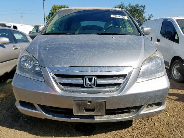 5FNRL38486B082948 - 2006 HONDA ODYSSEY EX GRAY photo 9