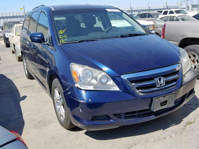 5FNRL38795B007538 - 2005 HONDA ODYSSEY EX BLUE photo 1