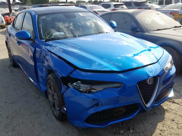 ZARFAEBN8H7561682 - 2017 ALFA ROMEO GIULIA BLUE photo 1