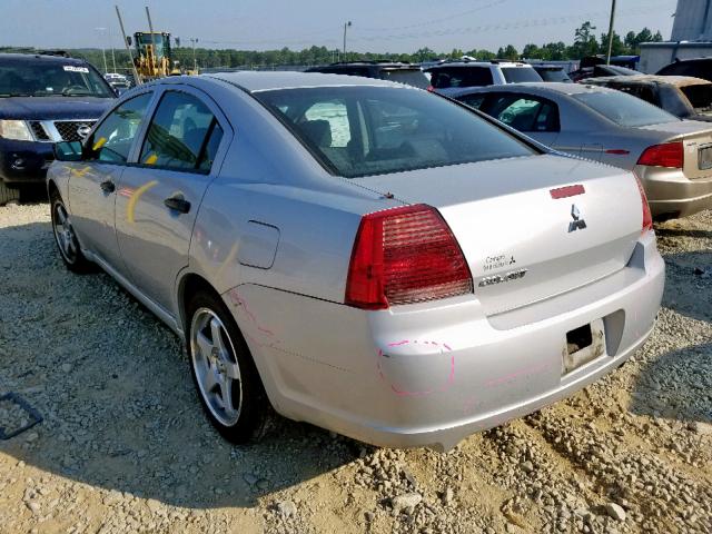 4A3AB26F87E025339 - 2007 MITSUBISHI GALANT DE SILVER photo 3