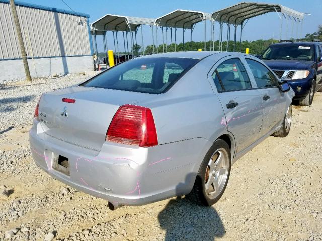 4A3AB26F87E025339 - 2007 MITSUBISHI GALANT DE SILVER photo 4