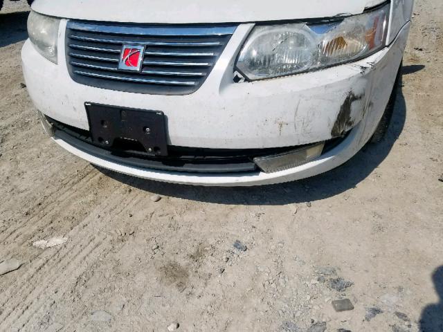 1G8AL55F47Z124990 - 2007 SATURN ION LEVEL WHITE photo 9