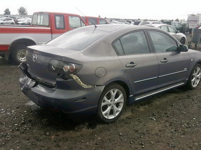 JM1BK324371747164 - 2007 MAZDA 3 S GRAY photo 4