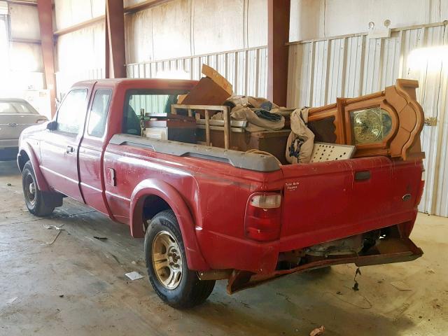 1FTYR14U52PA06799 - 2002 FORD RANGER SUP RED photo 3