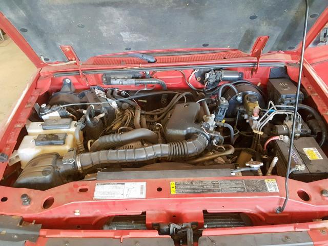 1FTYR14U52PA06799 - 2002 FORD RANGER SUP RED photo 7