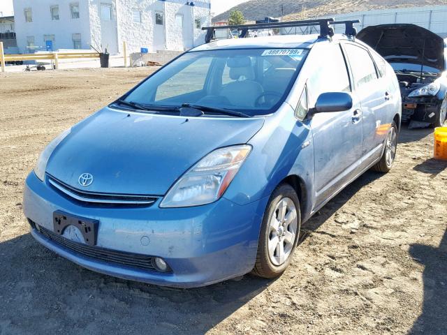 JTDKB20UX77658363 - 2007 TOYOTA PRIUS BLUE photo 2