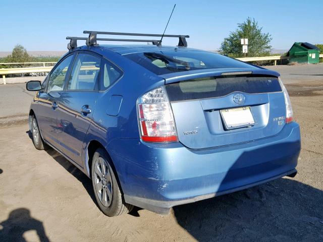 JTDKB20UX77658363 - 2007 TOYOTA PRIUS BLUE photo 3