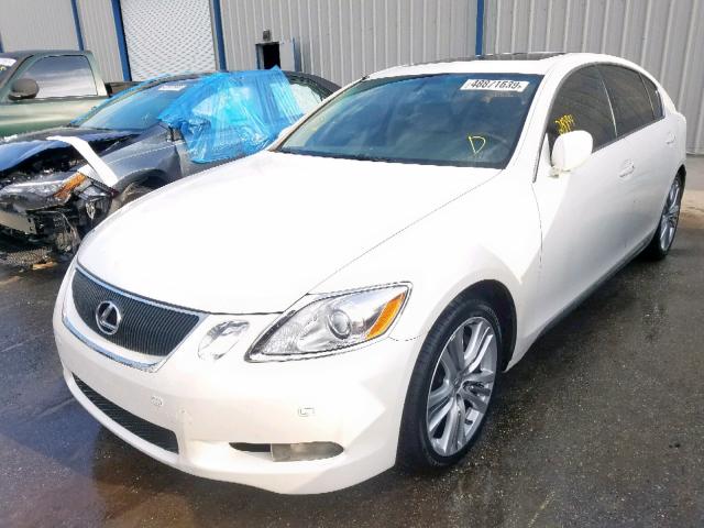 JTHBC96SX75003707 - 2007 LEXUS GS 450H WHITE photo 2