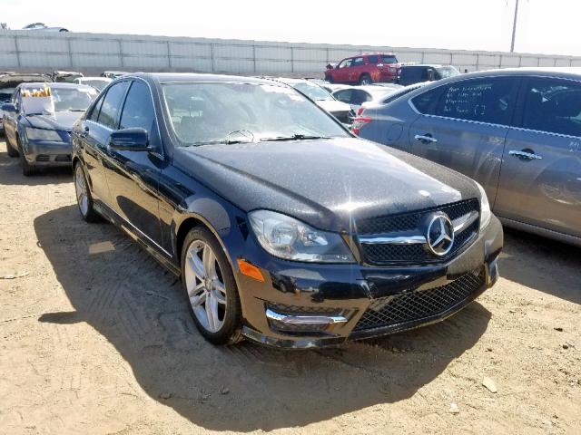 WDDGF4HB3EG253781 - 2014 MERCEDES-BENZ C 250 BLACK photo 1