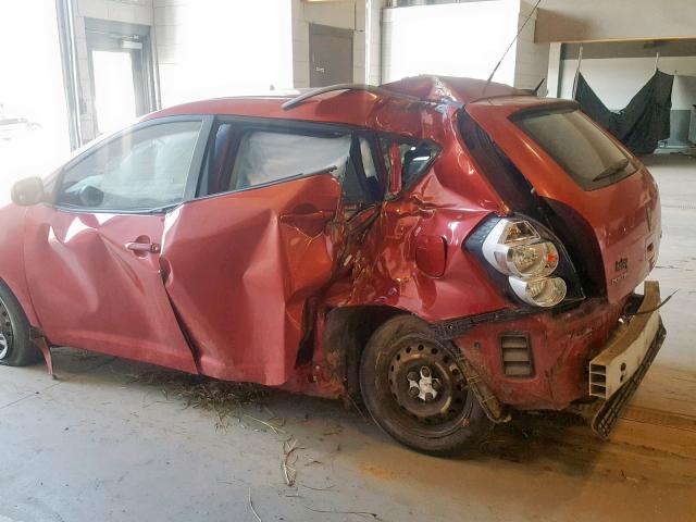 5Y2SP67089Z429652 - 2009 PONTIAC VIBE RED photo 10