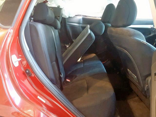 5Y2SP67089Z429652 - 2009 PONTIAC VIBE RED photo 6