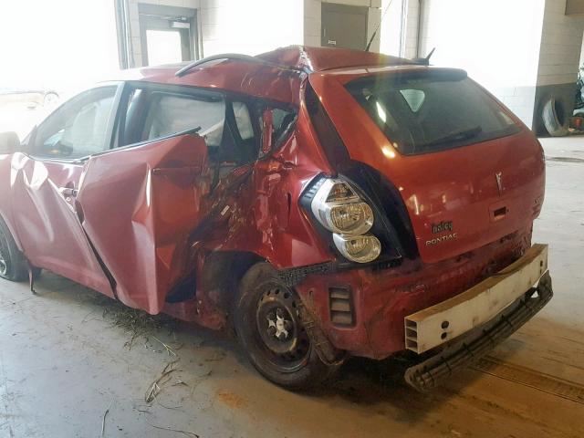 5Y2SP67089Z429652 - 2009 PONTIAC VIBE RED photo 9