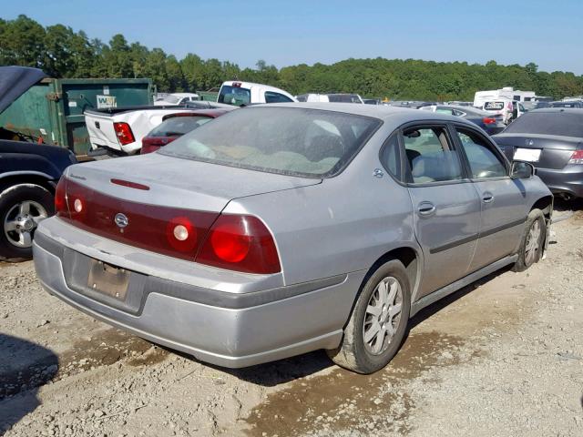 2G1WF52E039248007 - 2003 CHEVROLET IMPALA SILVER photo 4