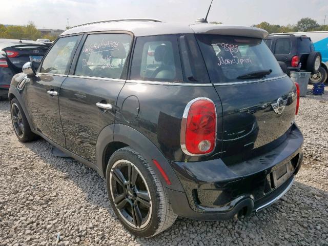 WMWZC5C59CWL64189 - 2012 MINI COOPER S C BLACK photo 3