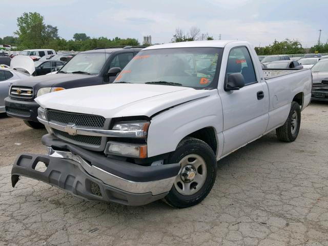 1GCEC14X74Z120843 - 2004 CHEVROLET SILVERADO WHITE photo 2