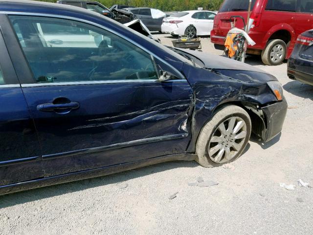 1HGCM66547A040515 - 2007 HONDA ACCORD EX BLUE photo 9