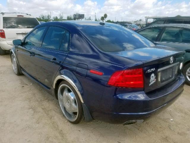 19UUA66276A004481 - 2006 ACURA 3.2TL BLUE photo 3