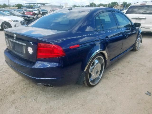 19UUA66276A004481 - 2006 ACURA 3.2TL BLUE photo 4