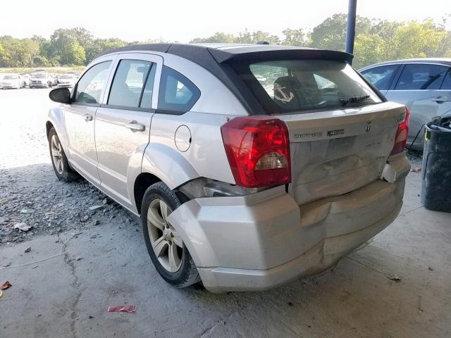 1B3CB4HAXAD635606 - 2010 DODGE CALIBER SX SILVER photo 3