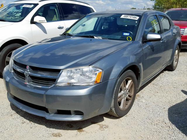 1B3CC1FB0AN204564 - 2010 DODGE AVENGER EX GRAY photo 2