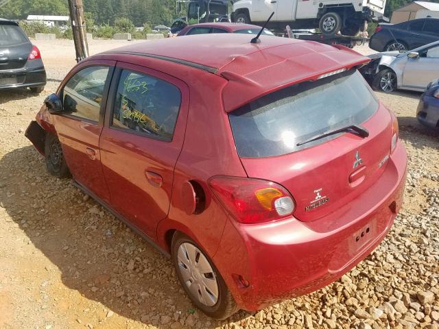 ML32A3HJ8FH009871 - 2015 MITSUBISHI MIRAGE DE RED photo 3