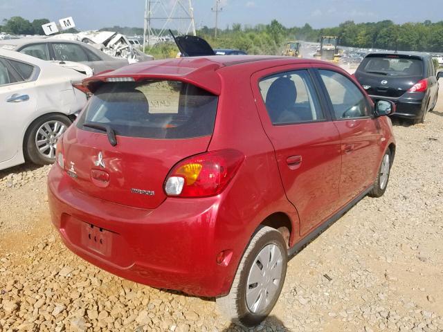 ML32A3HJ8FH009871 - 2015 MITSUBISHI MIRAGE DE RED photo 4