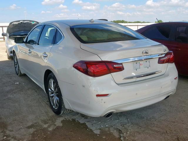 JN1BY1AP5FM540760 - 2015 INFINITI Q70 3.7 WHITE photo 3