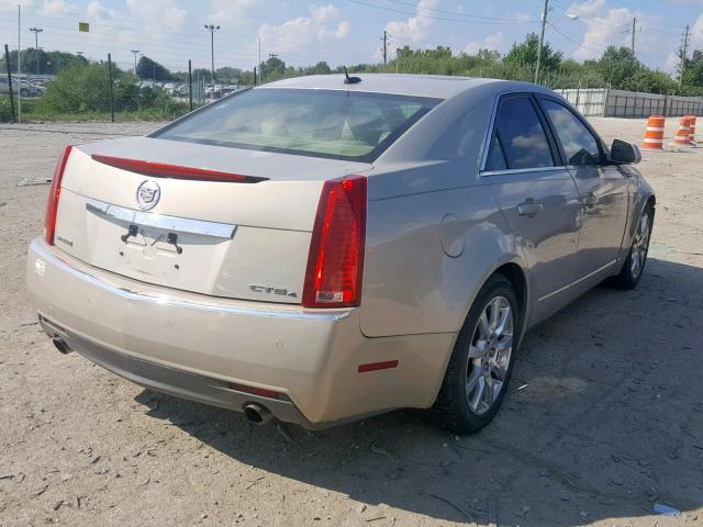 1G6DS57V880211732 - 2008 CADILLAC CTS HI FEA GOLD photo 4