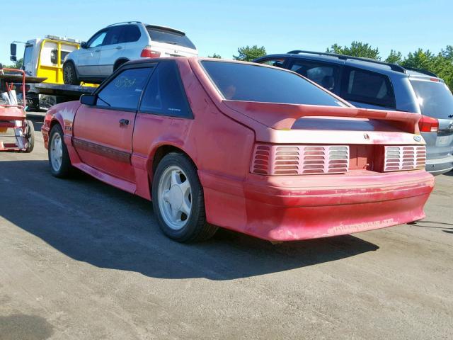 1FACP42EXLF211481 - 1990 FORD MUSTANG GT RED photo 3