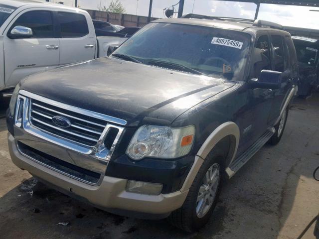 1FMEU64E16UA34500 - 2006 FORD EXPLORER E BLACK photo 2