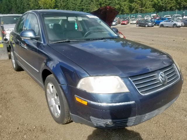 WVWAE63B75E039362 - 2005 VOLKSWAGEN PASSAT GLS BLUE photo 1