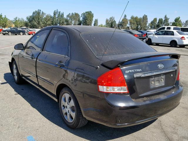 KNAFE122975466584 - 2007 KIA SPECTRA EX BLACK photo 3