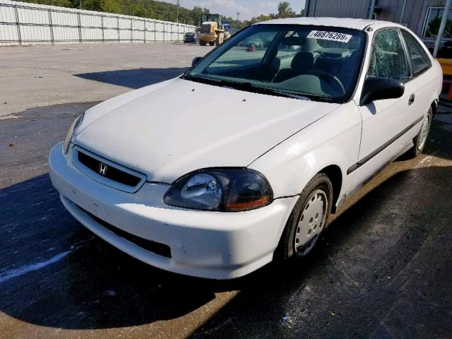 1HGEJ6122VL118192 - 1997 HONDA CIVIC DX WHITE photo 2