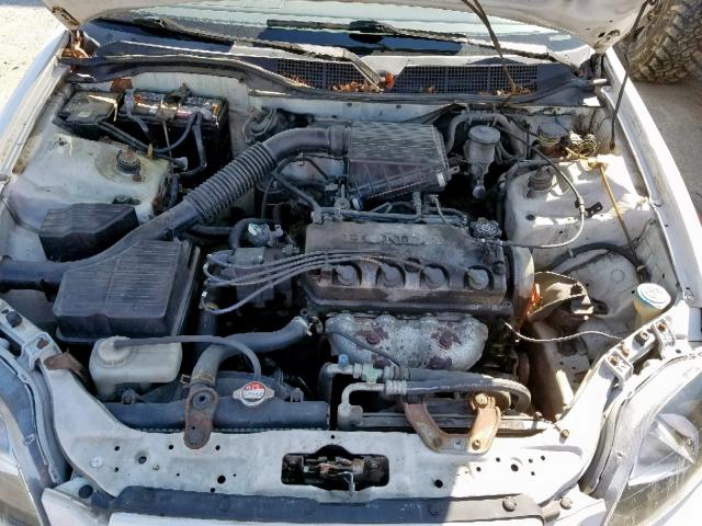 1HGEJ6122VL118192 - 1997 HONDA CIVIC DX WHITE photo 7