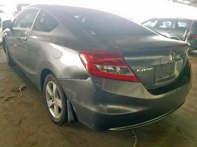 2HGFG3B86CH537838 - 2012 HONDA CIVIC EX GRAY photo 3