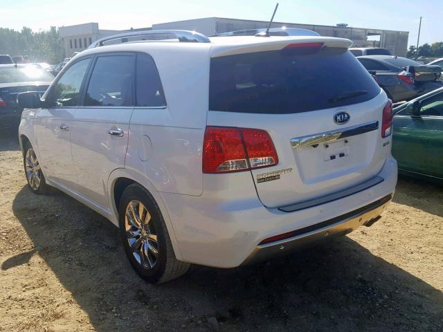 5XYKWDA22CG253088 - 2012 KIA SORENTO SX WHITE photo 3