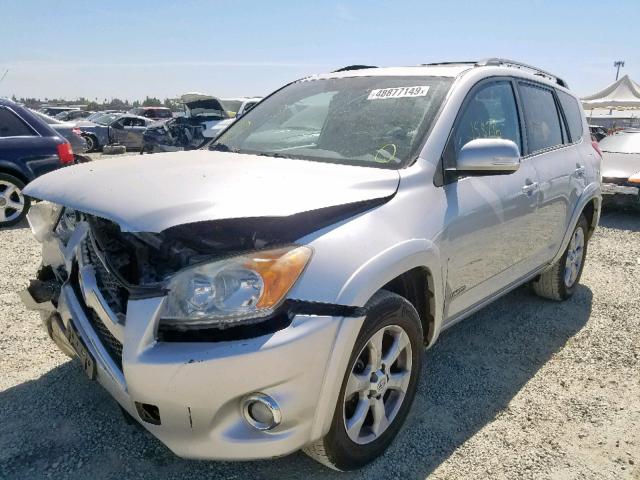 2T3YF4DV6BW083219 - 2011 TOYOTA RAV4 LIMIT SILVER photo 2