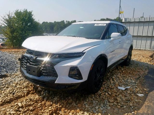 3GNKBJRS1KS668700 - 2019 CHEVROLET BLAZER RS WHITE photo 2