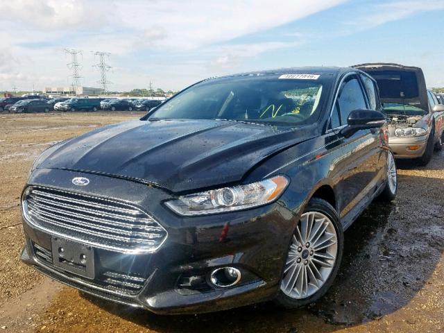 3FA6P0H97DR189430 - 2013 FORD FUSION SE BLACK photo 2