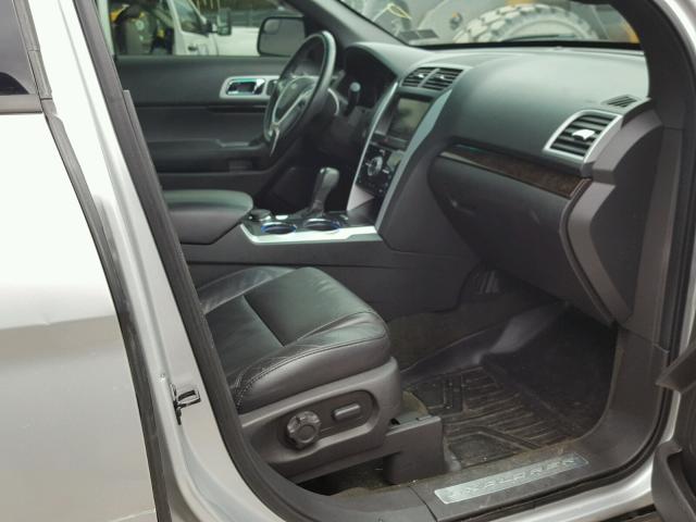 1FM5K8F89EGA64673 - 2014 FORD EXPLORER L SILVER photo 5