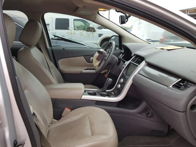 2FMDK3JC6DBE03194 - 2013 FORD EDGE SEL SILVER photo 5