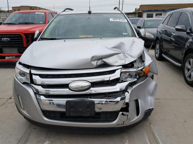 2FMDK3JC6DBE03194 - 2013 FORD EDGE SEL SILVER photo 7