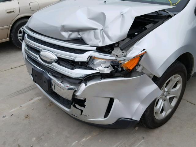 2FMDK3JC6DBE03194 - 2013 FORD EDGE SEL SILVER photo 9